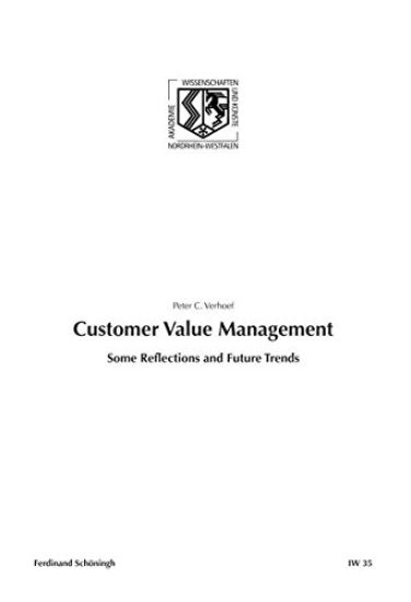 Customer Value Management: Some Reflections and Future Trends – Peter C. Verhoef, kirjan kansikuva