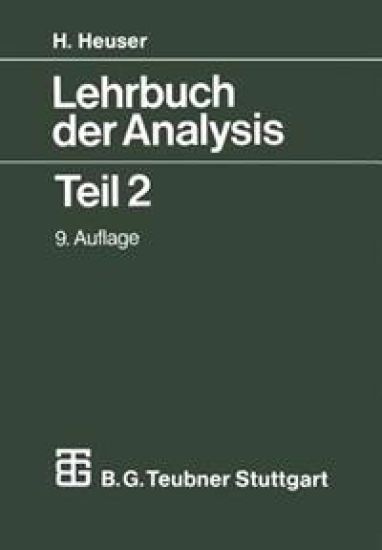 Lehrbuch der Analysis