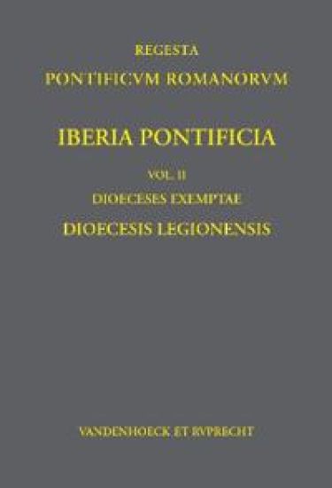 Iberia Pontificia Vol. II: Dioeceses Exemptae