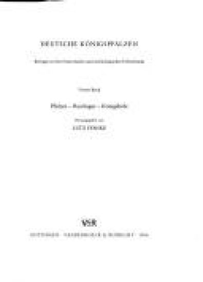 Deutsche Konigspfalzen: Band 4: Pfalzen - Reichsgut - Konigshofe