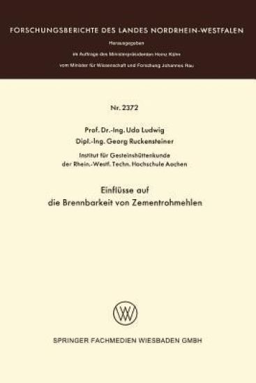 Einflüsse auf die Brennbarkeit von Zementrohmehlen