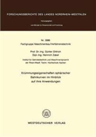 Krümmungseigenschaften sphärischer Bahnkurven im Hinblick auf ihre Anwendungen