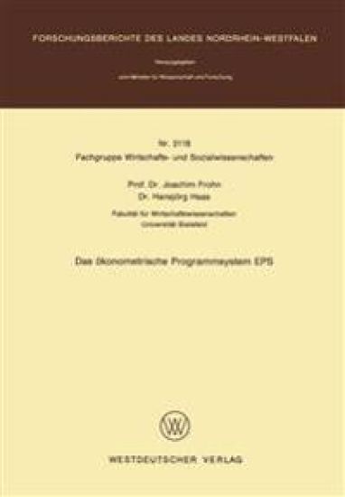 Das ökonometrische Programmsystem EPS
