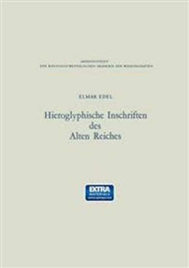 Hieroglyphische Inschriften des Alten Reiches