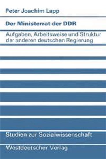 Der Ministerrat der DDR
