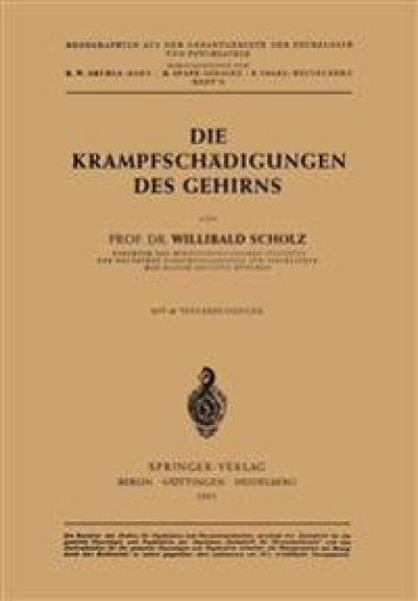 Die Krampfschädigungen des Gehirns
