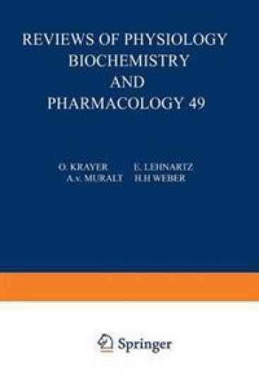 Ergebnisse der Physiologie, Biologischen Chemie und Experimentellen Pharmakologie