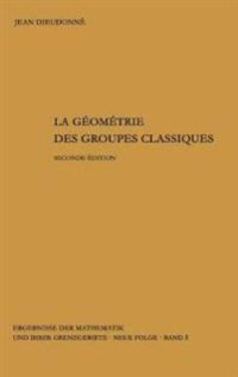 La geometrie des groupes classiques