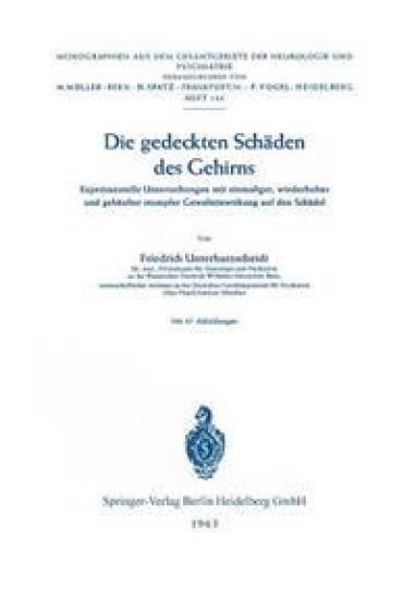 Die gedeckten Schäden des Gehirns