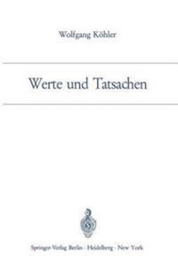 Werte und Tatsachen