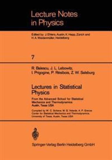 Lectures in Statistical Physics