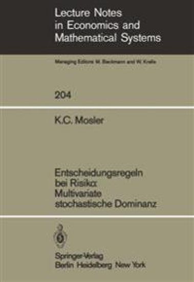 Entscheidungsregeln bei Risiko Multivariate stochastische Dominanz