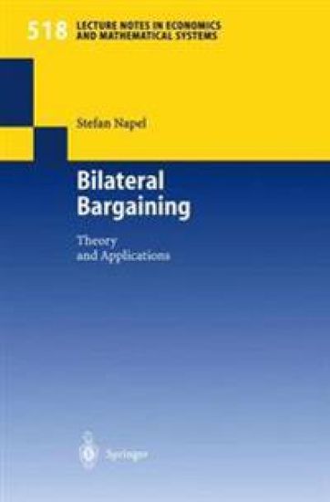 Bilateral Bargaining – Stefan Napel, kirjan kansikuva