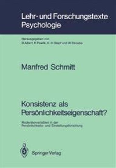 Konsistenz als Persönlichkeitseigenschaft?