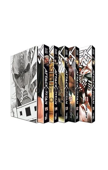 Attack on Titan, Bände 11-15 im Sammelschuber mit Extra