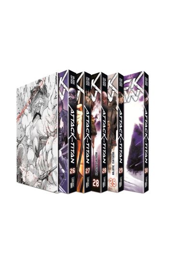 Attack on Titan, Bände 26-30 im Sammelschuber mit Extra