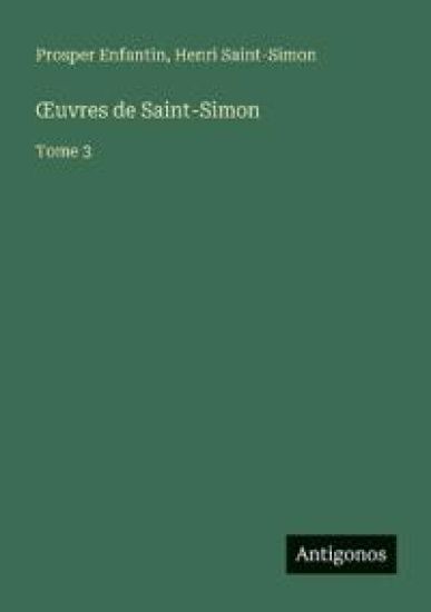 OEuvres de Saint-Simon
