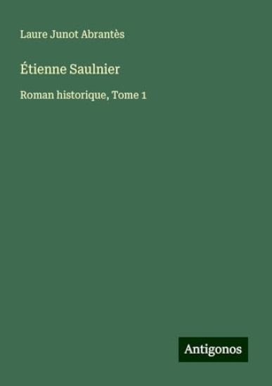 Étienne Saulnier: Roman historique, Tome 1