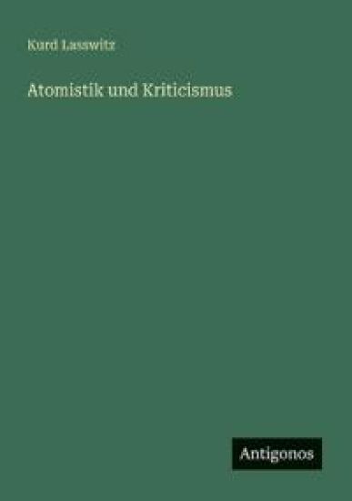 Atomistik und Kriticismus