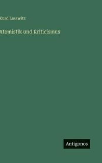 Atomistik und Kriticismus