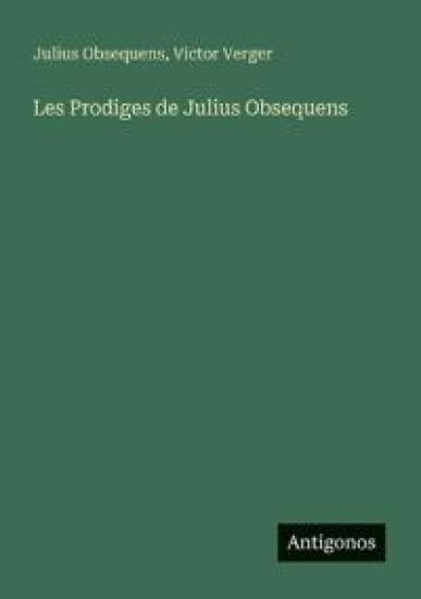 Les Prodiges de Julius Obsequens
