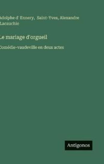 Le mariage d'orgueil