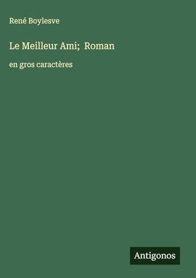 Le Meilleur Ami; Roman