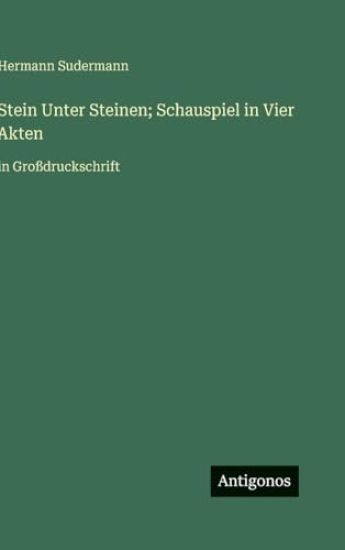 Stein Unter Steinen; Schauspiel in Vier Akten