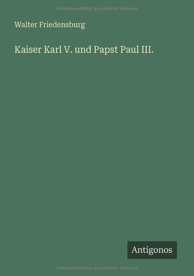 Kaiser Karl V. und Papst Paul III.