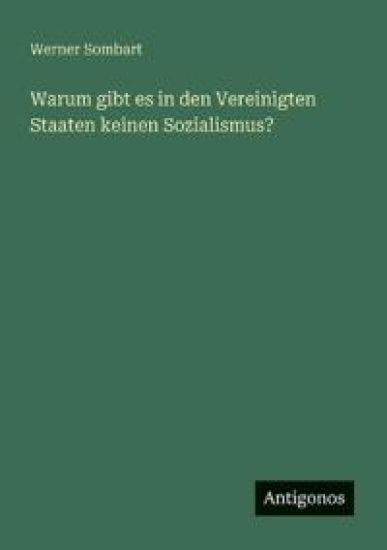 Warum gibt es in den Vereinigten Staaten keinen Sozialismus?