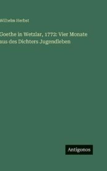 Goethe in Wetzlar, 1772