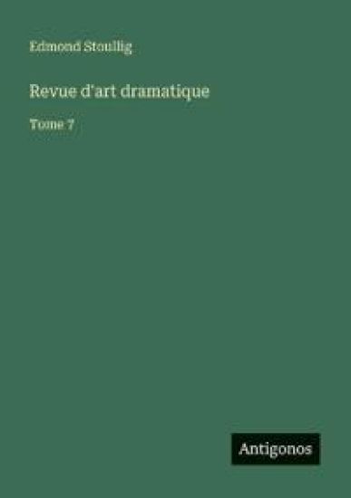 Revue d'art dramatique