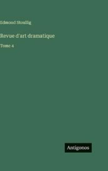 Revue d'art dramatique