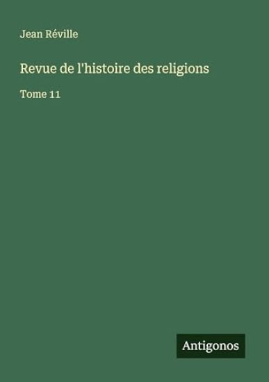 Revue de l'histoire des religions