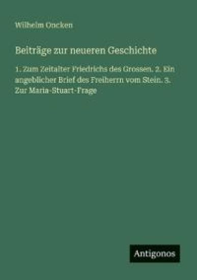 Beiträge zur neueren Geschichte