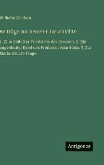 Beiträge zur neueren Geschichte