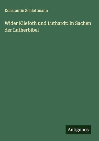 Wider Kliefoth und Luthardt
