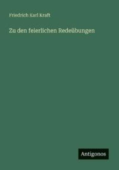 Zu den feierlichen Redeübungen