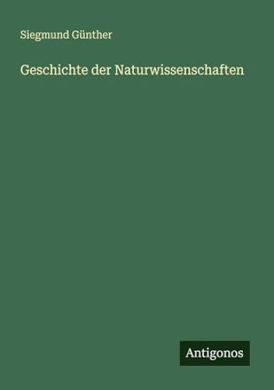 Geschichte der Naturwissenschaften