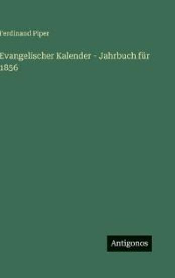 Evangelischer Kalender - Jahrbuch für 1856