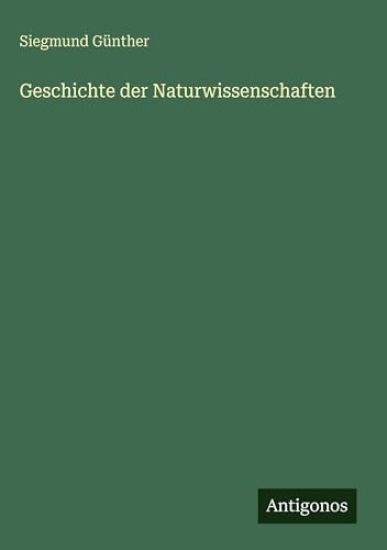 Geschichte der Naturwissenschaften