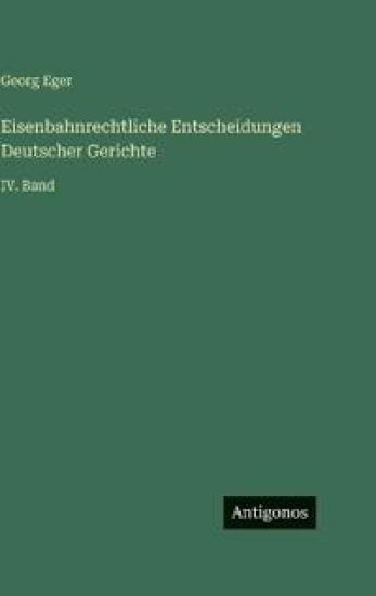 Eisenbahnrechtliche Entscheidungen Deutscher Gerichte