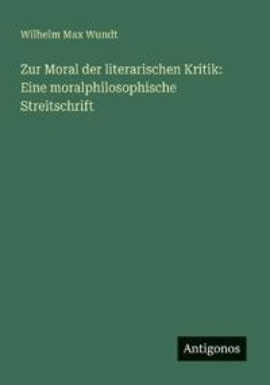 Zur Moral der literarischen Kritik