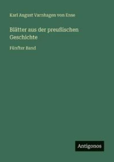 Blätter aus der preußischen Geschichte