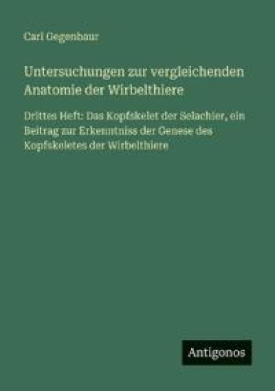Untersuchungen zur vergleichenden Anatomie der Wirbelthiere