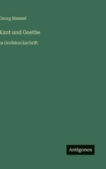 Kant und Goethe