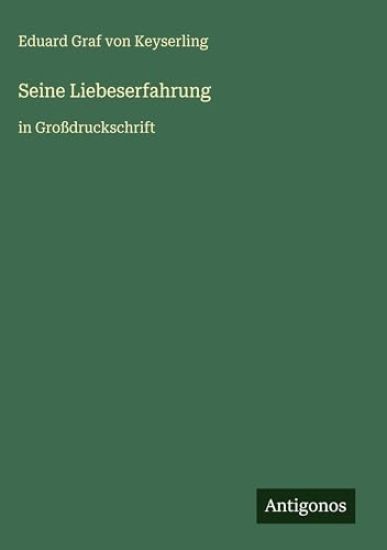 Seine Liebeserfahrung
