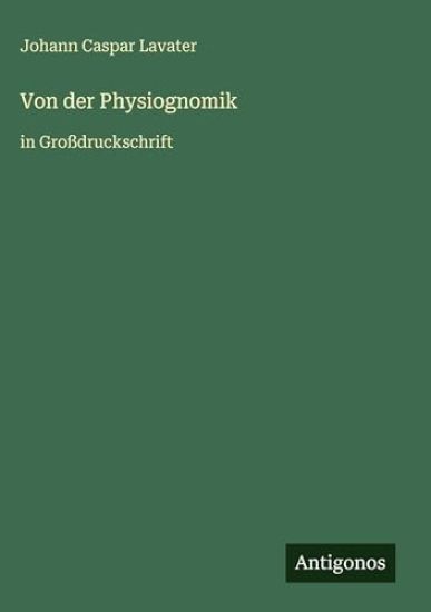 Von der Physiognomik