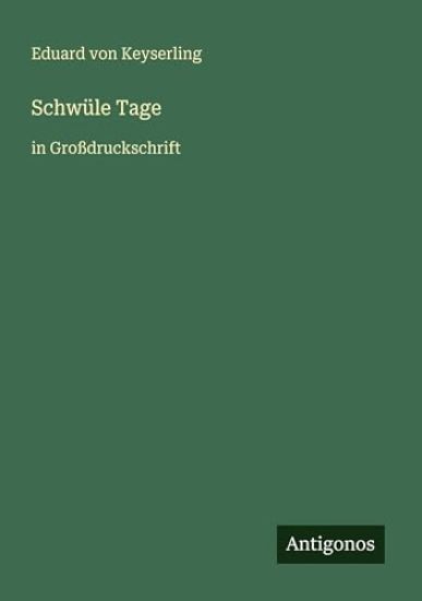 Schwüle Tage
