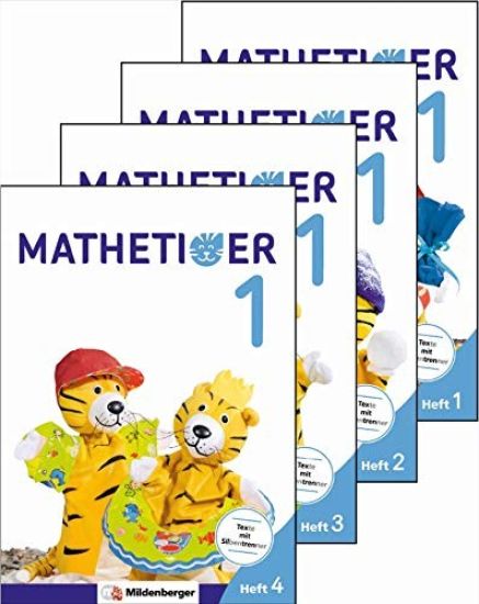 Mathetiger 1 - Jahreszeiten-Hefte (4 Hefte). Neubearbeitung